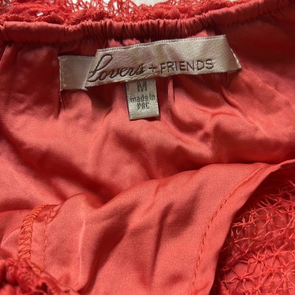 Lovers & Friends Lace Dress Salmon - Picture 6 of 10